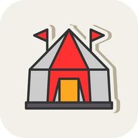 circus tent vector icoon ontwerp