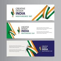 gelukkige india onafhankelijkheidsdag viering creatief ontwerp vector sjabloon ontwerp illustratie