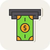 geld opname vector icoon ontwerp