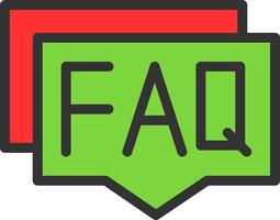 FAQ vector icoon ontwerp