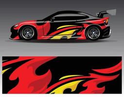 auto wrap ontwerp vector. grafische abstracte streep racen achtergrond kit ontwerpen voor wrap voertuig race auto rally avontuur en livery vector