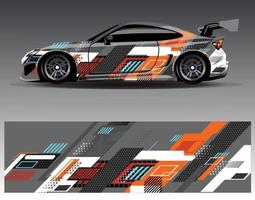 auto wrap ontwerp vector. grafische abstracte streep racen achtergrond kit ontwerpen voor wrap voertuig race auto rally avontuur en livery vector