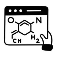 modieus chemie Cursus vector