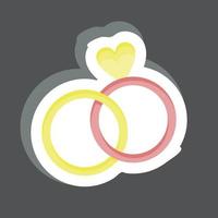 icoon ring. verwant naar familie symbool. gemakkelijk ontwerp bewerkbaar. gemakkelijk illustratie vector