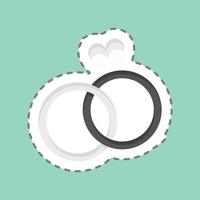 icoon ring. verwant naar familie symbool. gemakkelijk ontwerp bewerkbaar. gemakkelijk illustratie vector