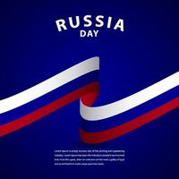 gelukkige Rusland onafhankelijkheidsdag viering vector sjabloon ontwerp illustratie