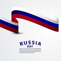 gelukkige Rusland onafhankelijkheidsdag viering vector sjabloon ontwerp illustratie