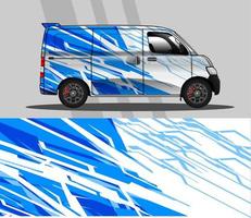 abstracte auto sticker ontwerp vector. grafische abstracte streep race-achtergrondkitontwerpen voor wrap-voertuig, raceauto, rally, avontuur en livery vector