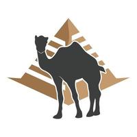 kameel pictogram vectorillustratie vector
