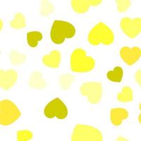 kleurrijk naadloos patroon van geel harten. geschikt voor het drukken Aan textiel, kleding stof, achtergronden, ansichtkaarten, wikkels vector