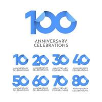 100 jaar verjaardag viering vector logo pictogram sjabloon ontwerp illustratie