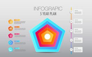 5 jaar plan projecten mijlpaal sjabloon voor presentatie naar helpen u gemakkelijk identificeren welke stadium van project is momenteel zo net zo, ontwikkelen vooruitgang toezicht houden op belangenbehartiging aansluiten vector