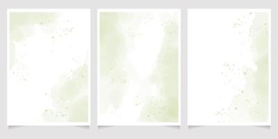 abstracte losse blauwe en zandstrand aquarel achtergrond voor bruiloft uitnodiging kaart sjabloon lay-out 5x7 verticaal vector