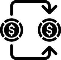 geld wisselen vector icon