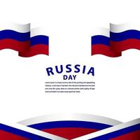 gelukkige Rusland onafhankelijkheidsdag viering vector sjabloon ontwerp illustratie