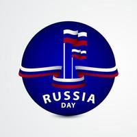 gelukkige Rusland onafhankelijkheidsdag viering vector sjabloon ontwerp illustratie