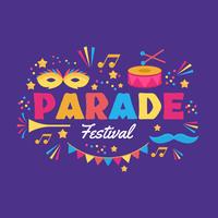 Parade Festival vectorillustratie vector