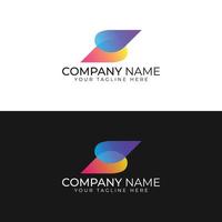 vector abstract brief s logo sjabloon. materiaal ontwerp, vlak, modern s brief logo