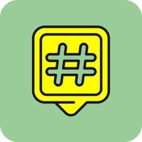 hashtags vector icoon ontwerp