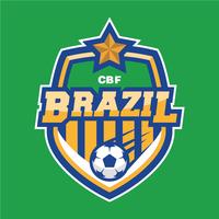 Braziliaanse voetbalpatch vector