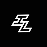 il logo monogram met omhoog naar naar beneden stijl negatief ruimte ontwerp sjabloon vector