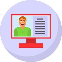 video lezing vector icoon ontwerp