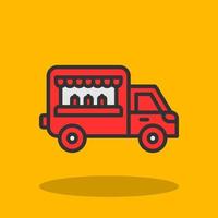 voedsel vrachtauto vector icoon ontwerp
