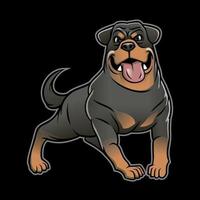 groot rottweiler hond vector