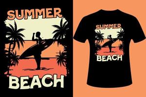 zomer strand kant elegant t-shirt en kleding modieus ontwerp met palm bomen silhouetten, typografie, afdrukken, vector illustratie. globaal stalen.