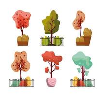 herfst planten collectie vector