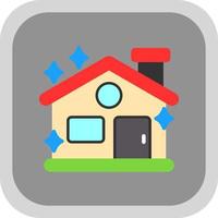 schoon huis vector icoon ontwerp