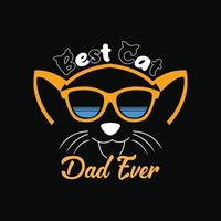 katten t-shirt ontwerp vector