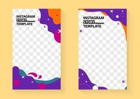 instagram verhaal en voeden vrij vector