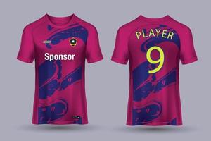 voetbal Jersey sjabloon sport t overhemd ontwerp vector