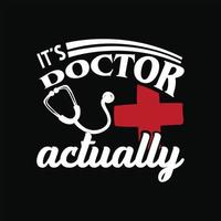 dokter t-shirt ontwerp vector