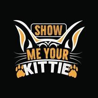 katten t-shirt ontwerp vector