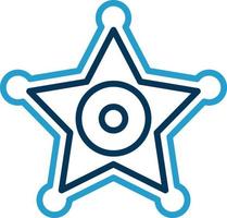 sheriff insigne vector icoon ontwerp