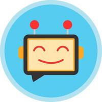 Chatbot vector icoon ontwerp