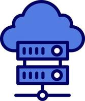 wolk server vector icoon