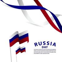 gelukkige Rusland onafhankelijkheidsdag viering vector sjabloon ontwerp illustratie