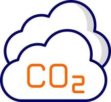 koolstof dioxide vector icoon