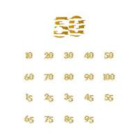 50 jaar verjaardag viering nummer vector sjabloon ontwerp illustratie