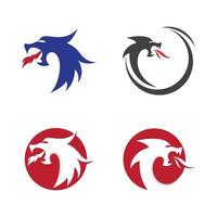 dragon head logo afbeeldingen vector