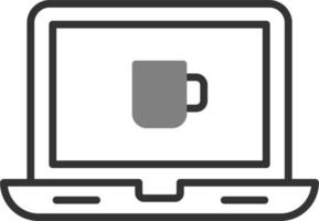 laptop vector pictogram