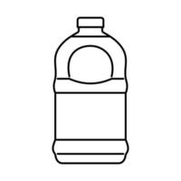 recycle sap plastic fles lijn icoon vector illustratie