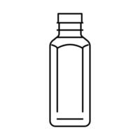 sap plastic fles lijn icoon vector illustratie