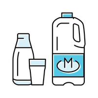 melk zuivel Product kleur icoon vector illustratie