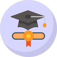 diploma uitreiking vector icoon ontwerp