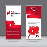 gelukkige Turkije onafhankelijkheidsdag viering vector sjabloon ontwerp illustratie