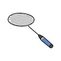 racket professioneel badminton kleur icoon vector illustratie